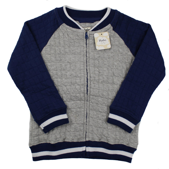 HATLEY Little Boy Quilted Bomber Jacket Front