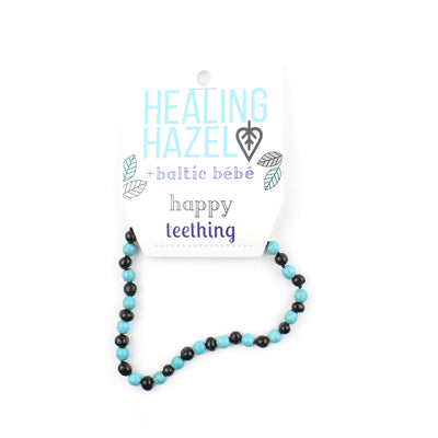 HEALING HAZEL  Balticamber Turquoise Necklace