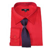ERNESTO Youth Tween Boys Red Long Sleeve Shirt with Matching Tie