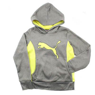PUMA Big Girl or Boy Grey Long Sleeve Hoodie (Sz 14)