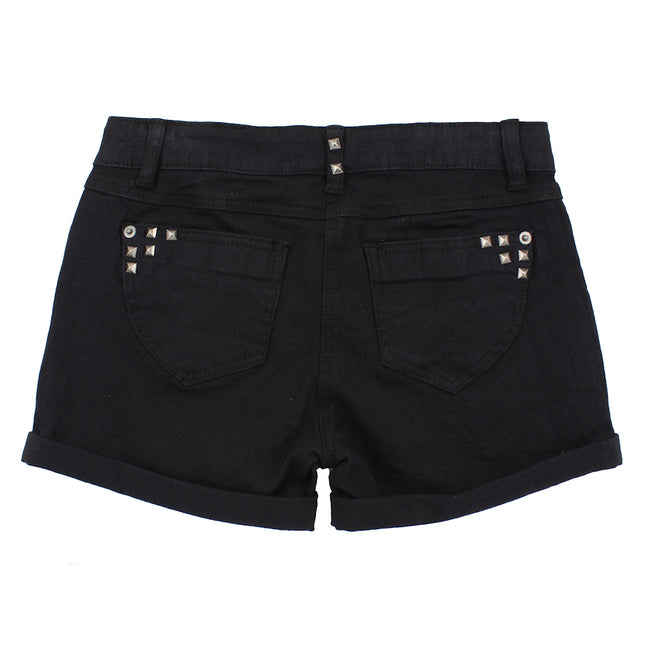Mandarine & Co. Big Girl Black Jean Shorts (Sz 12)