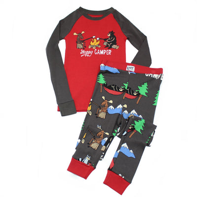 Lay One Kids Unisex Happy Camper Pajamas