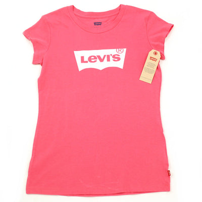 LEVI'S Big Girl Short Sleeve Pink Tee Shirt