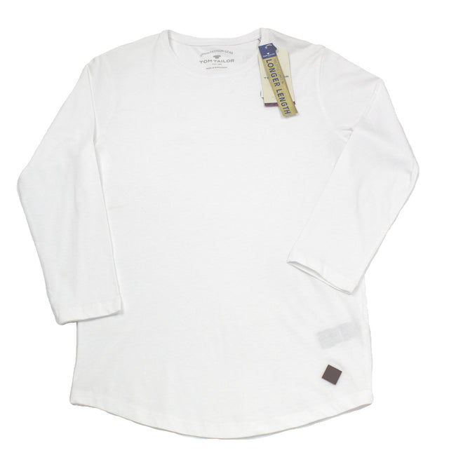 TOM TAILOR Boys X-Length White Long Sleeve T-Shirt