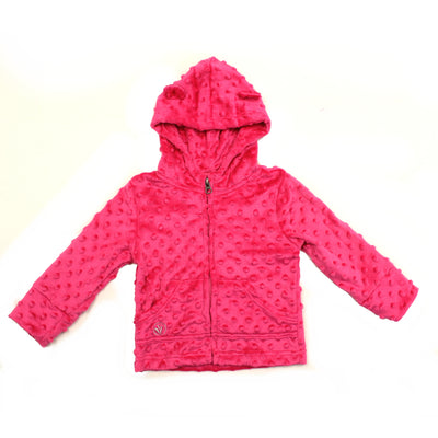Limeapple Toddler Minky Jacket Fushia