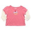 Baby Girl Long Sleeve Pink Cupcake Tee Shirt