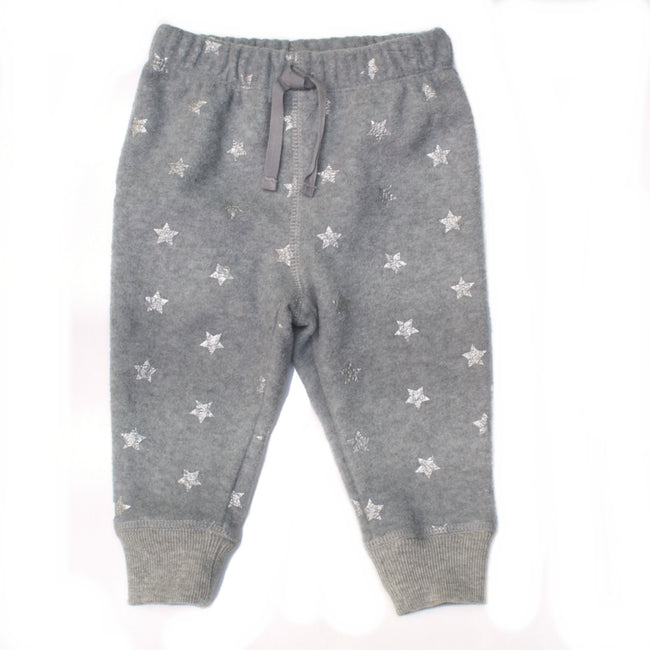 Baby Girl Grey Fuzzy Pants (12-18M)