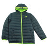 Under Armour Kids Youth Boys Winter Hooded Puffer Jacket Lime Green