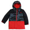 Under Armour Kids Little Boys Winter Jacket Coat Red Black Camo