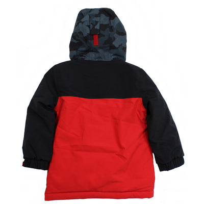 Under Armour Kids Little Boys Winter Jacket Coat Red Black Camo