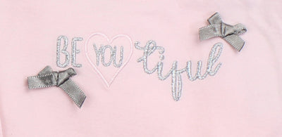 Dirkje Infant Girl Hooded Jacket Shirt and Pants Pink Grey