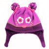 Calikids Fun Monster Face Winter Toque Hat Purple
