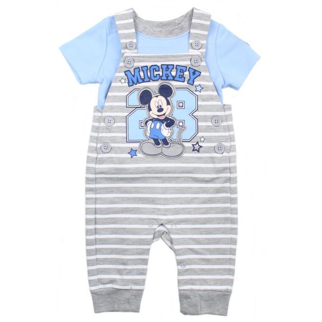 DISNEY Baby Boy Mickey Overall & Shirt Front