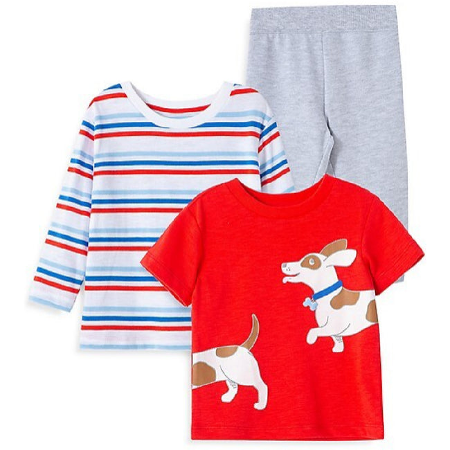 LITTLE ME Baby Boy Puppy 3Pc Pant Playset