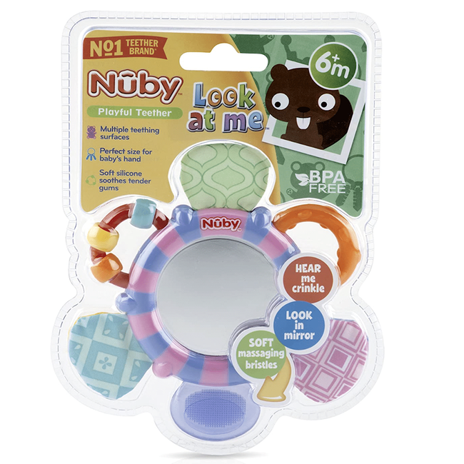 NUBY Look-At-Me Mirror Teether Toy