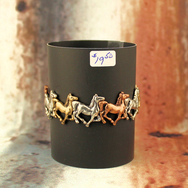 Tri Color Horses Stretchable Bracelet
