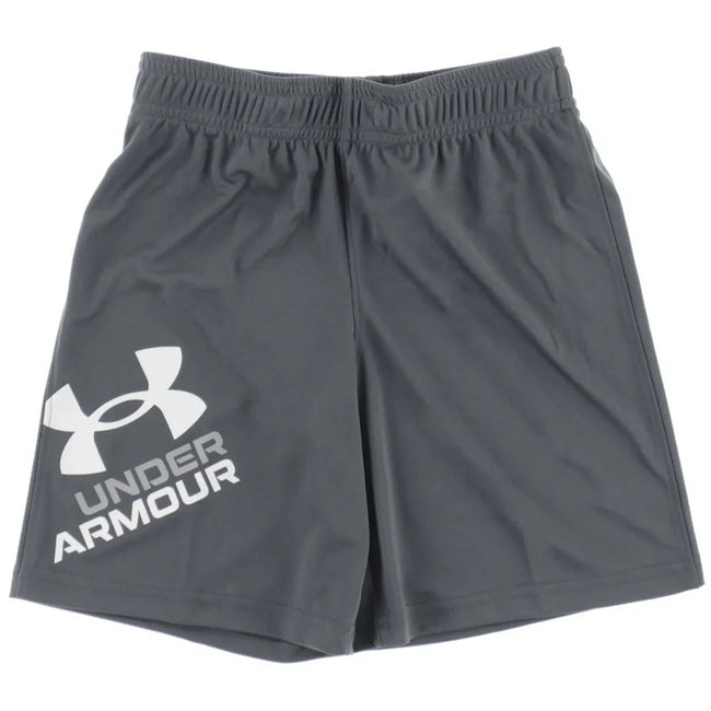 UNDER ARMOUR Little Boy Charcoal Symbol Shorts