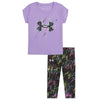 UNDER ARMOUR Little Girl Vivid Lilac 2 Pc Top and Leggings