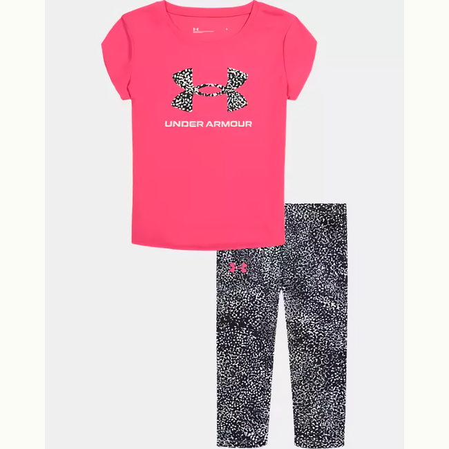 UNDER ARMOUR Little Girl Big Logo Speckled Legging Set – Uptown Kidz  Boutique