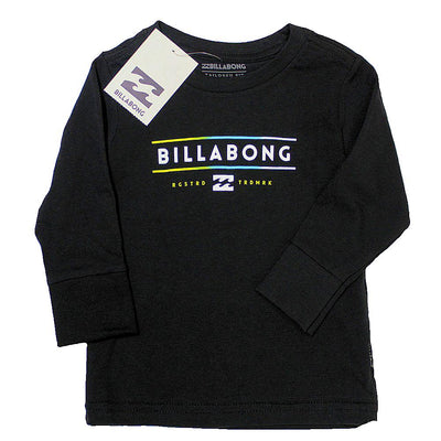 BILLABONG Dual Logo Baby Boy Black Long Sleeve Tee