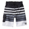 BILLABONG Little Boy All Day Black and White Board Short