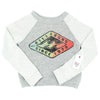 BILLABONG Little Girl "Pokerface" Grey Contrast Sweatshirt