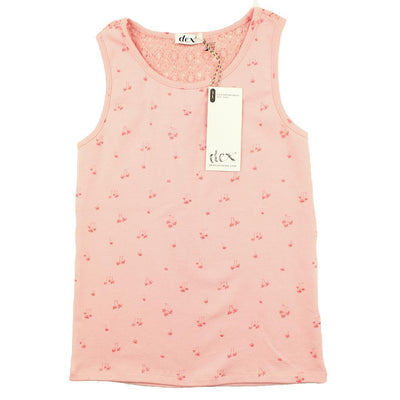 DEX KIDS Big Girl Pink Sleeveless Tank Top Front