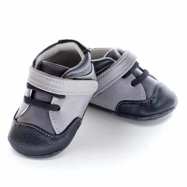 JACK & LILY Baby Grey and Black Shoes "Emerson"