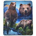 Great Northern Wild Collection Bear Sherpa Throw
