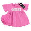 GUESS KIDSWEAR Baby Girl Pink Dress with Romper