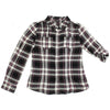 GUESS KIDSWEAR Big Girl Black Pink Plaid Long Sleeve Shirt