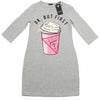 GUESS KIDSWEAR Big Girl Embellished Grey Tee Shirt Dress Front