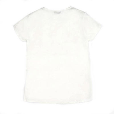 GUESS KIDSWEAR Preteen Girl Lily Print Ivory Tee Shirt