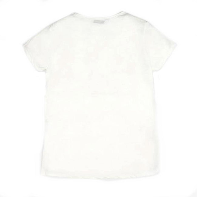GUESS KIDSWEAR Preteen Girl Lily Print Ivory Tee Shirt