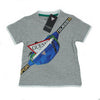 GUESS KIDSWEAR Little Boy Short Sleeve T Shirt with Zippered Pocket Front