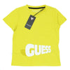 GUESS KIDSWEAR Little Boy Yellow Short Sleeve Tee Shirt Front