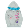 GUESS KIDSWEAR Little Girl Grey Zippered Hoodie