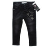 Guess KIDSWEAR Little Girl Black Skinny Jeans Rhinestone Star