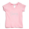 GUESS KIDSWEAR Little Girl Short Sleeve Pink Tee Shirt