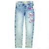 GUESS KIDSWEAR Little Girl Stretch Pull On Flowered Jeans