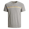 JACK & JONES Rudd Short Sleeve T-Shirt Grey Melange