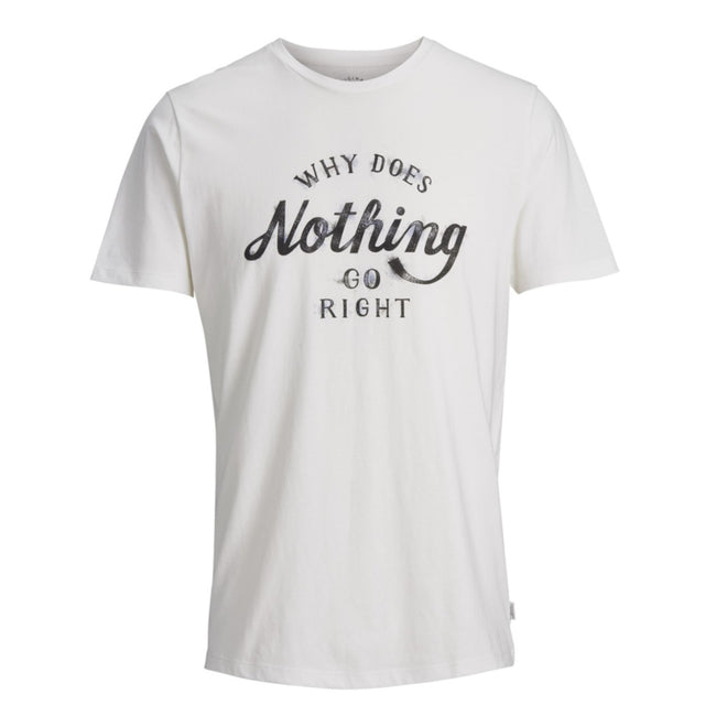 JACK & JONES Smoky Short Sleeve T-Shirt "Nothing Goes Right"
