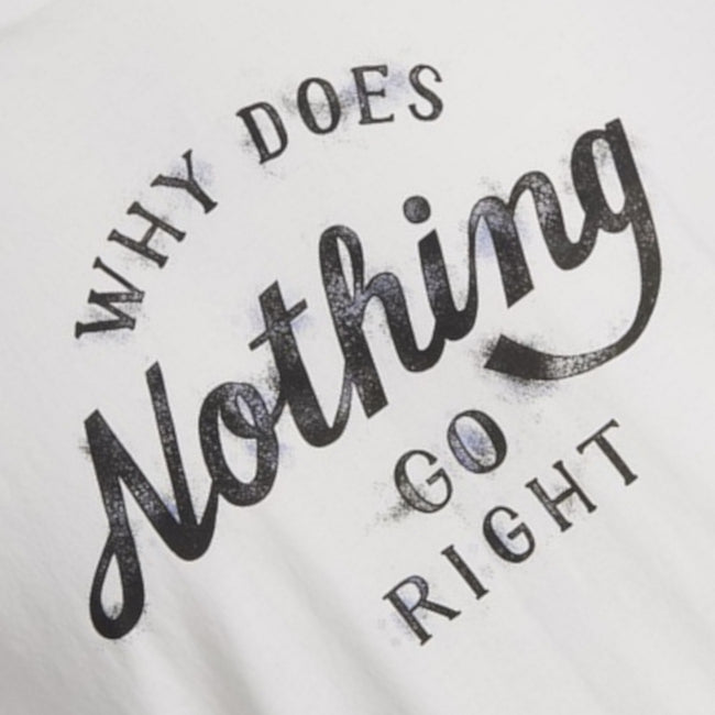 JACK & JONES Smoky Short Sleeve T-Shirt "Nothing Goes Right" Graphic