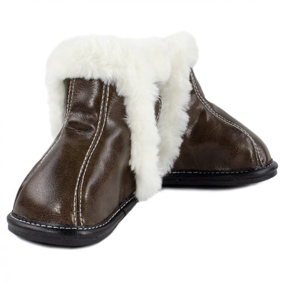 JACK & LILY Brown Faux Fur Lined Boots "August"