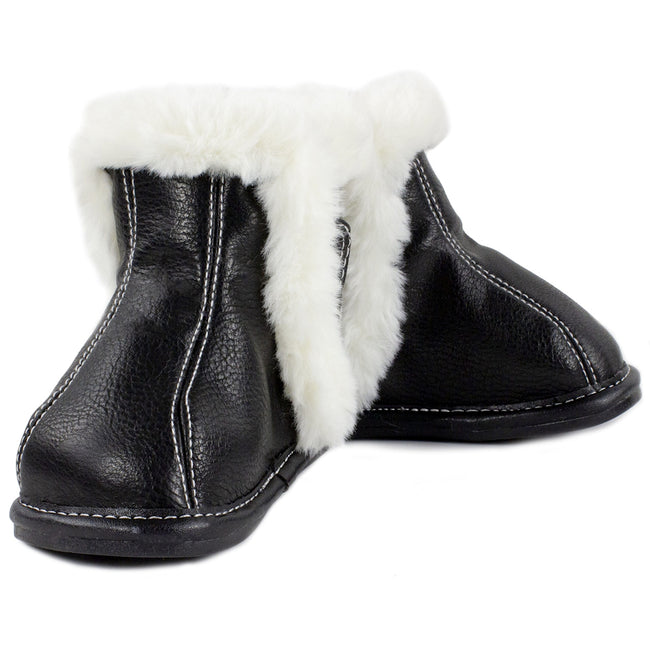 JACK & LILY Black Faux Fur Lined Boots "Kerry"