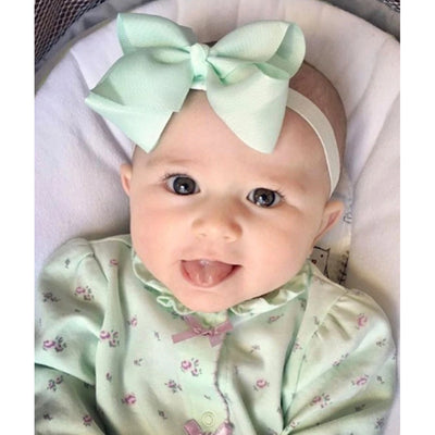 LITTLE ME Baby Girl Light Green Roses Footed Sleeper with Hat