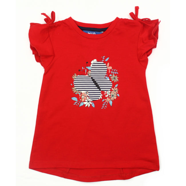 MID Baby Girl Red Tunic Top Front