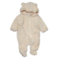 MID Baby Fuzzy Pram Footed Coverall with Hood Birch