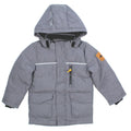 NAME IT Baby and Little Boys Down Filled Grey Winter Coat