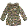 NAME IT Floral Baby and Little Girls Downed Filled Winter Jacket Back